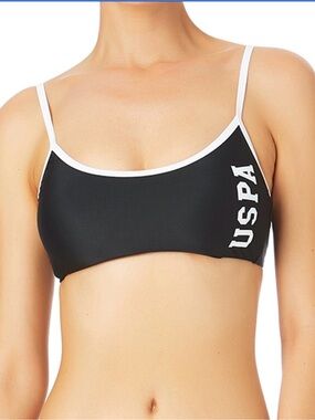 U.S. Polo Assn. Women's Fire Island Sport Bikini Top M